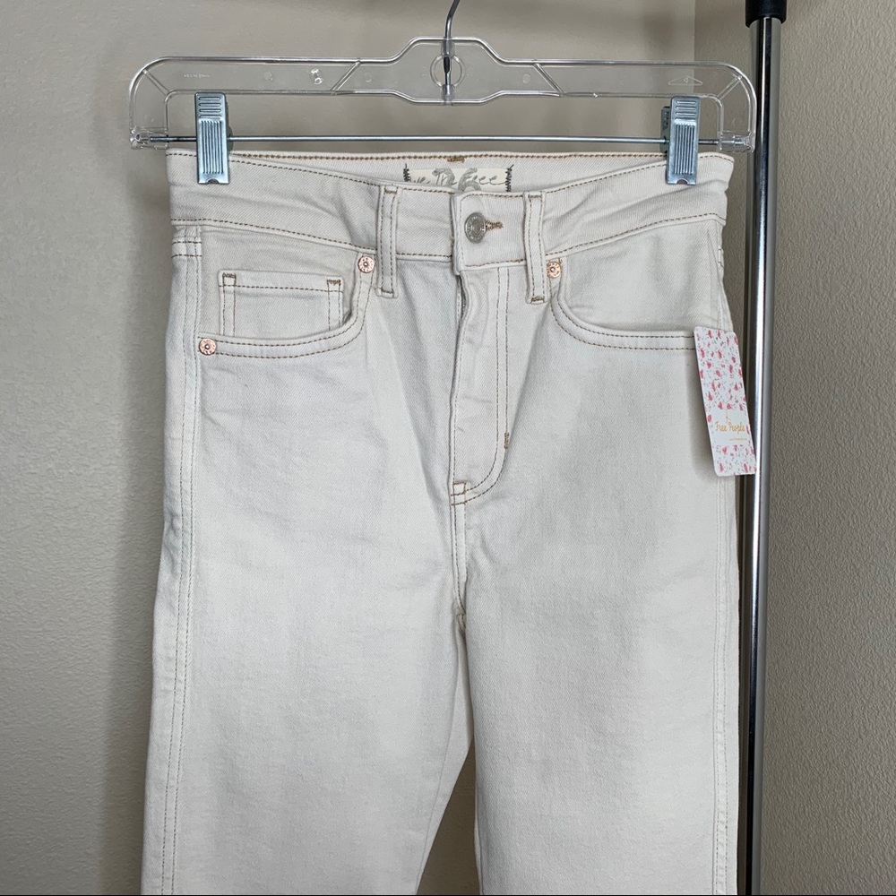 Free People Raw Hem Denim Leggings - Picture 4 of 9
